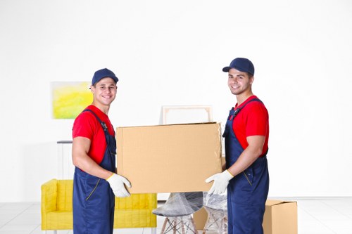 Furniture removals homepage header with moving vehicle and household furniture