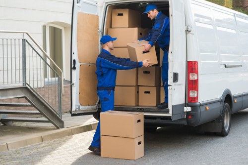 Furniture packing and unpacking process for a home move