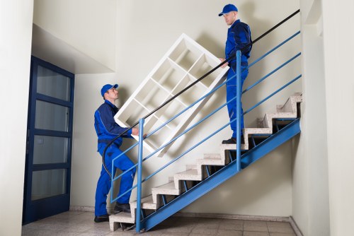 Professional furniture removals with packed household items ready for transport