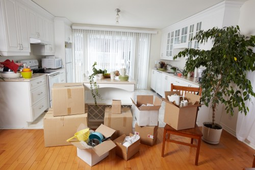 Furniture loading into a hire truck for transport