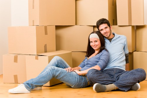 Furniture stored safely during a student move