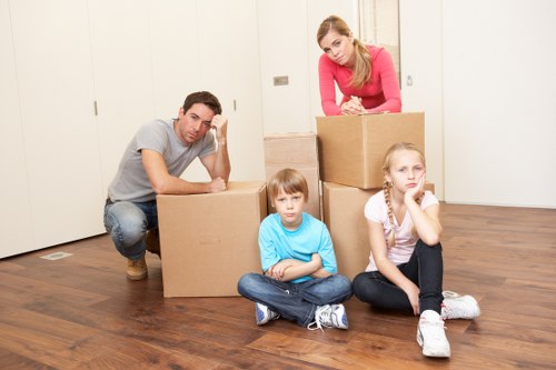 Secure transport of wrapped furniture during a house move