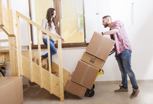 Packed furniture ready for urgent same day transport