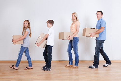 Careful packing and transport of household furniture