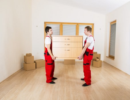 Planning and labeling furniture for commercial relocation