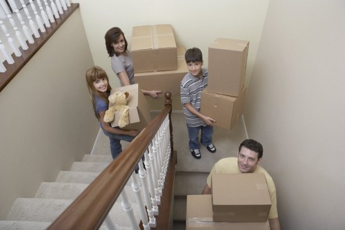 Removal team pricing a small apartment furniture move by load